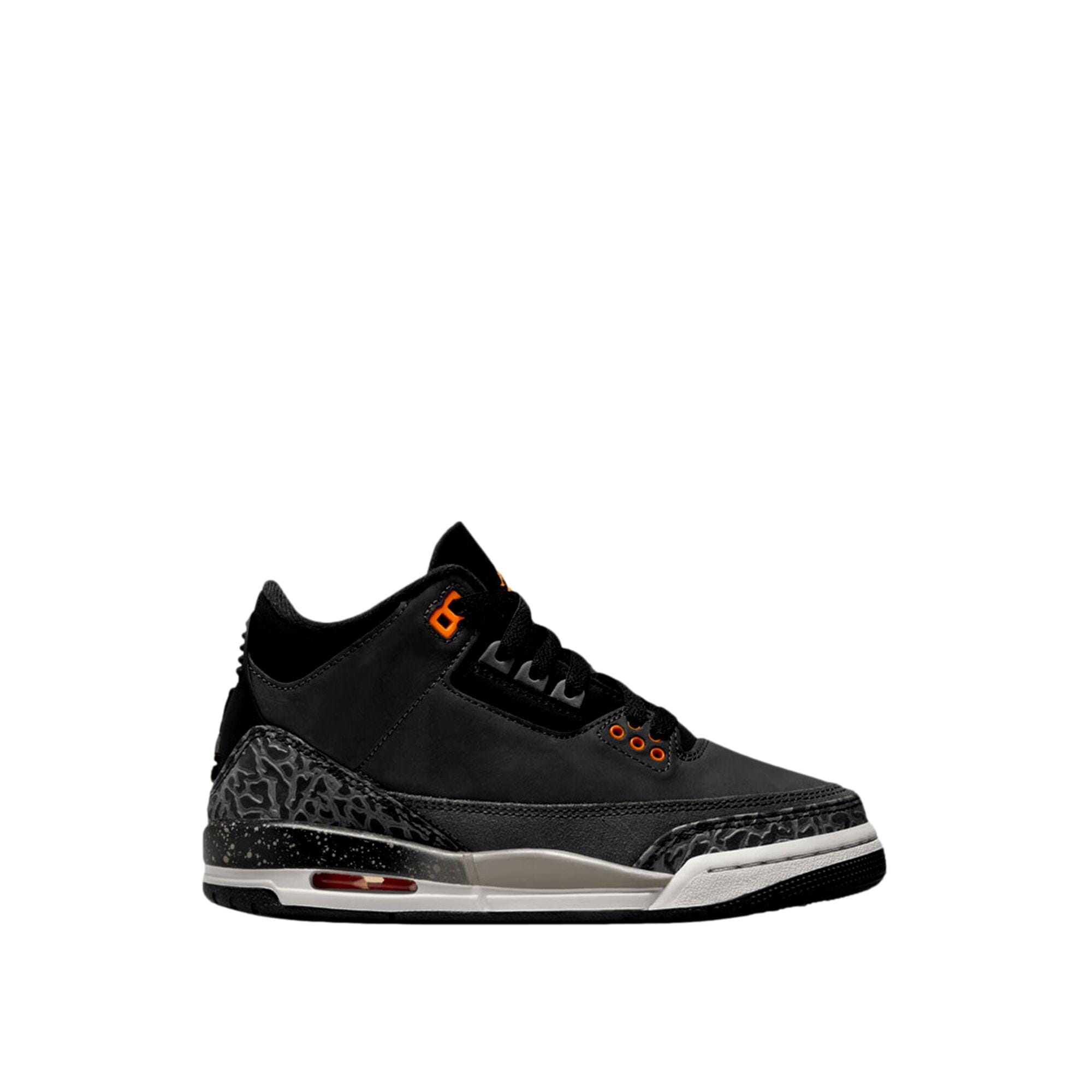 Grade-School Nike Air Jordan 3 Retro Night Stadium/Total Orange DM0967-080