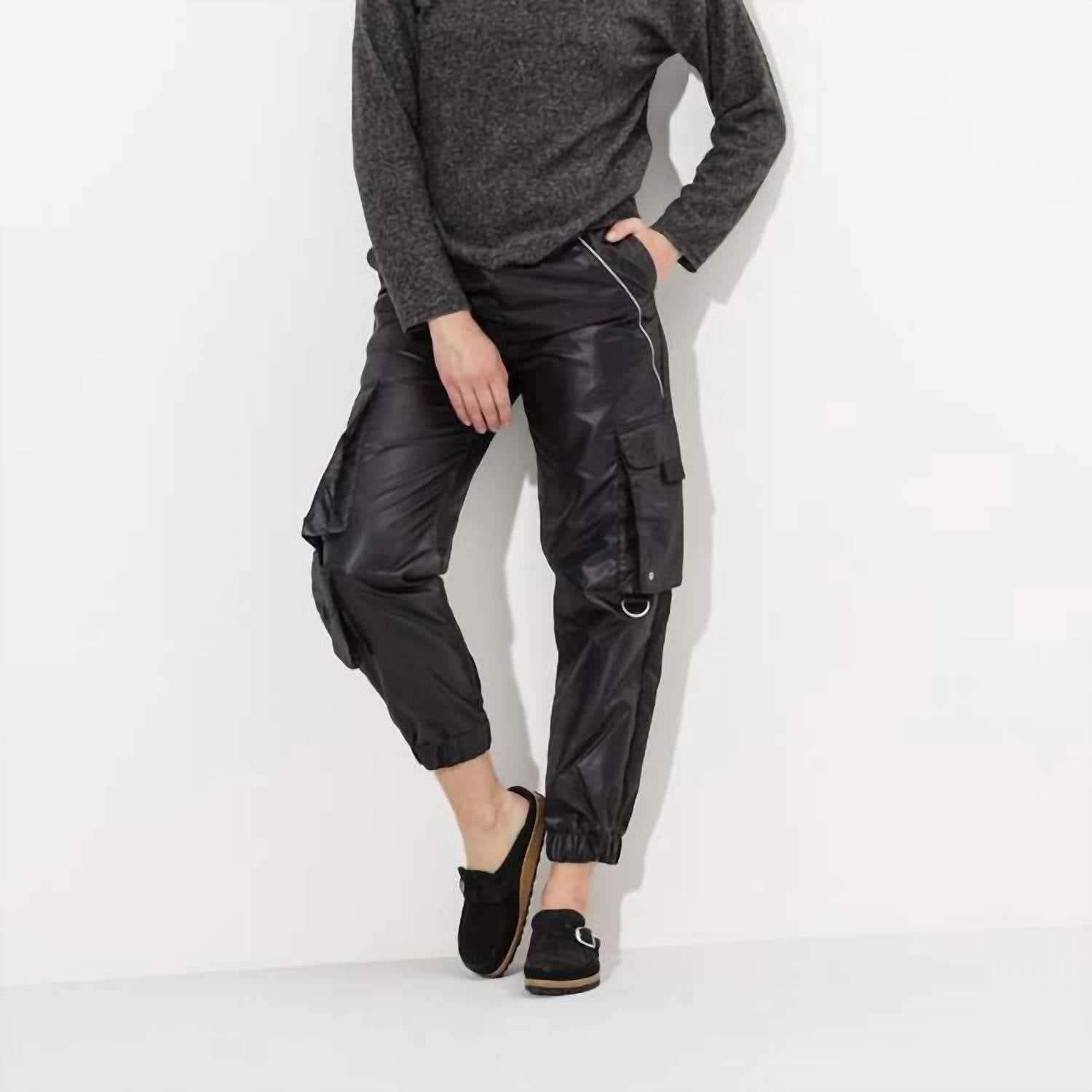Unisex Buckley Suede Leather Clogs In Black