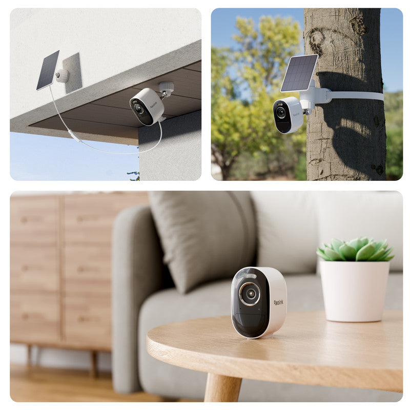 Reolink 3K 5MP HD Security Camera System 2 Pack Solar/Battery Powered Wire-Free