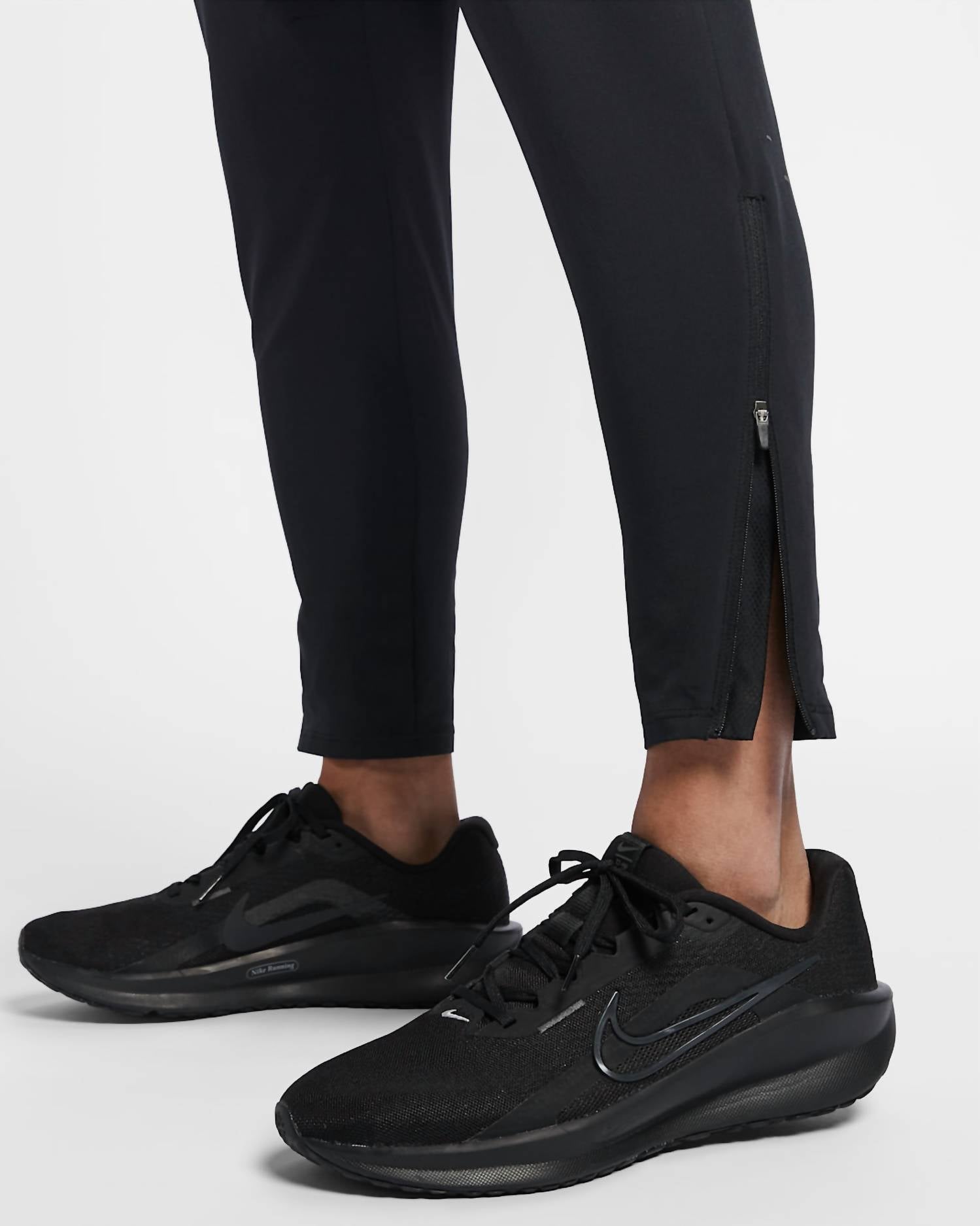 Dri-Fit Woven Running Trousers In Black/black/reflective Silv