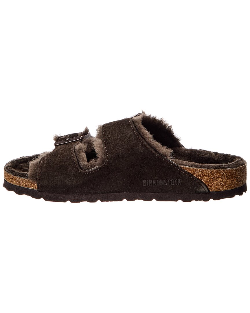 Birkenstock Arizona Shearling Suede Sandal