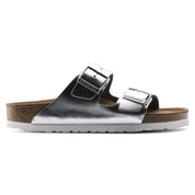 Women's Arizona Soft Footbed Sandal In Metallic Silver