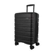 3pc Pierre Cardin 4 Wheel Hard-Shell Suitcase Travel Luggage Set Black
