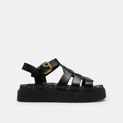 Coach Outlet Lucy Lug Sole Sandal In Signature Jacquard