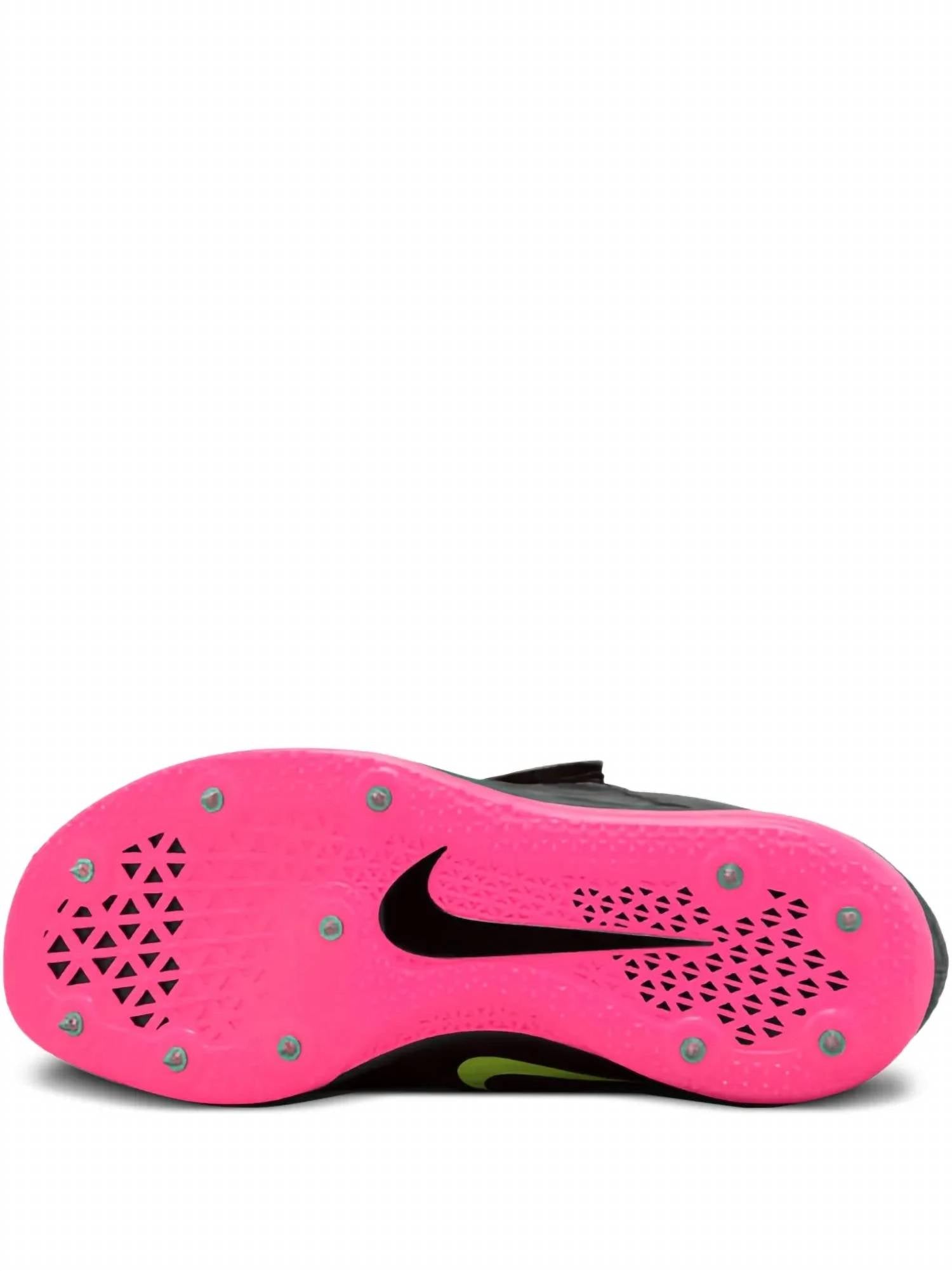 Unisex High Jump Elite Running Shoes In Anthracite/fierce Pink-Black