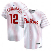 Men's Philadelphia Phillies Kyle Schwarber Home Jersey In White/red