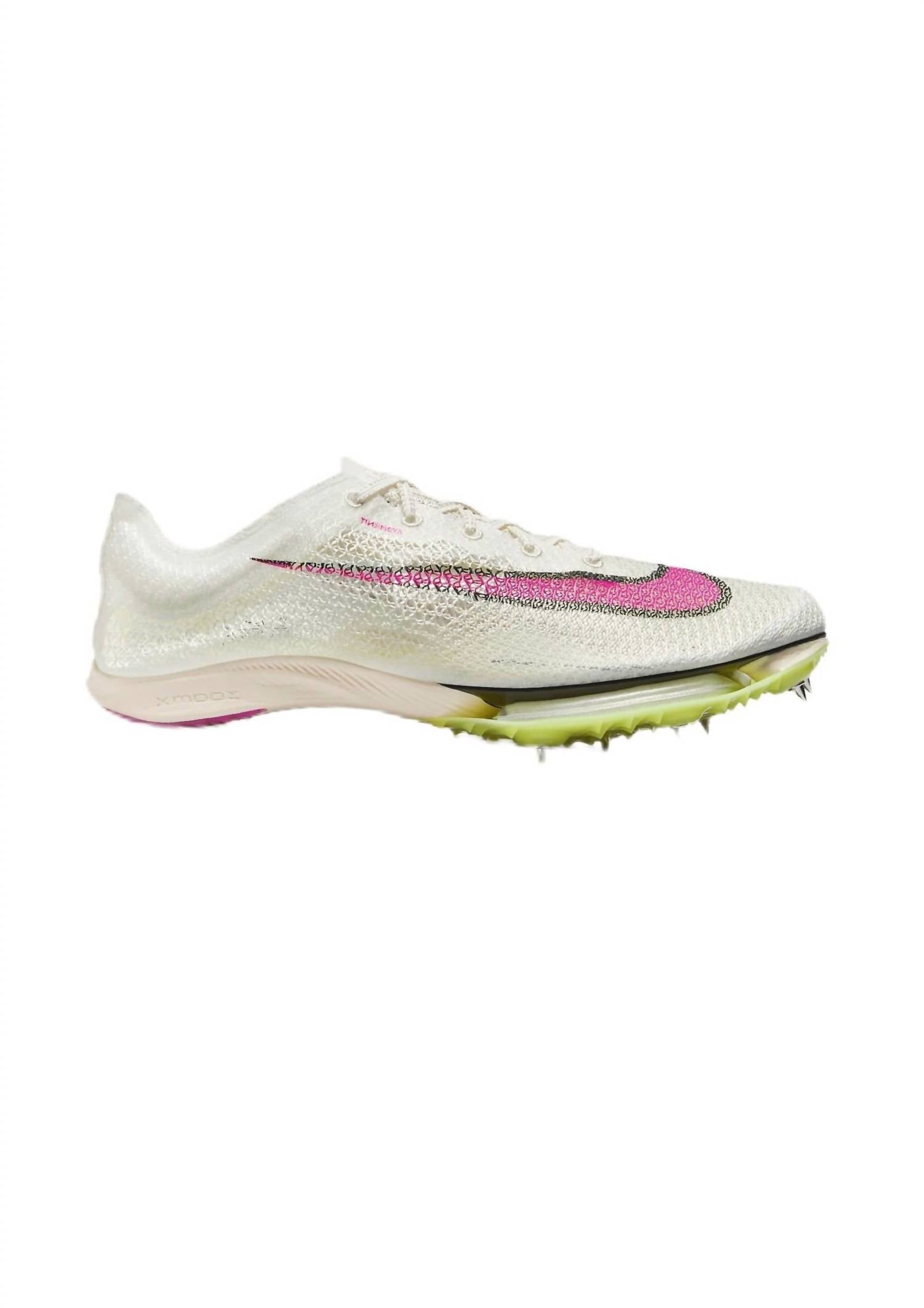 Unisex Air Zoom Victory Track & Field Shoes In Sail/fierce Pink-Lt Lemon Twist