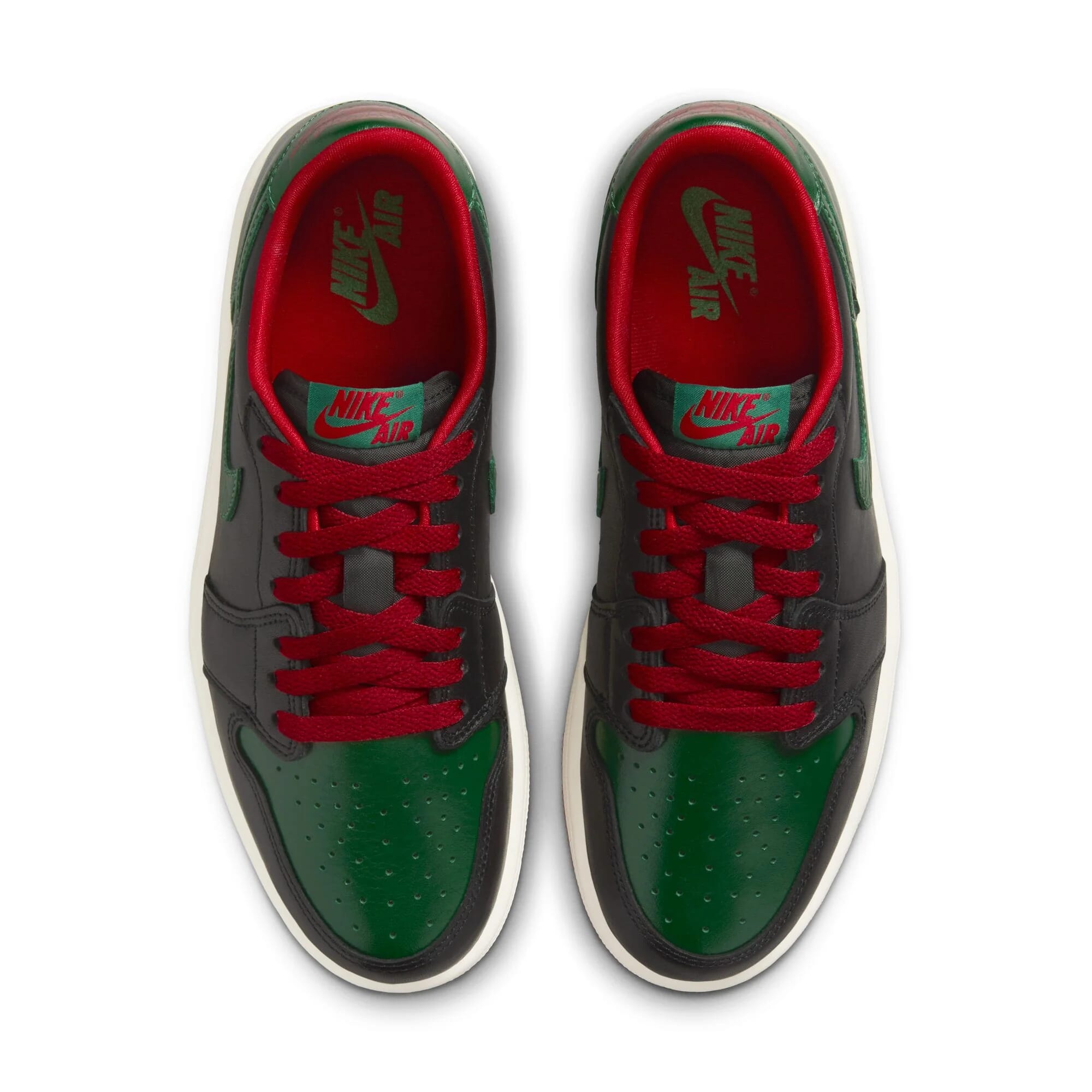 Women's Nike Air Jordan 1 Retro Low OG Black/Gorge Green-Varsity Red CZ0775-036