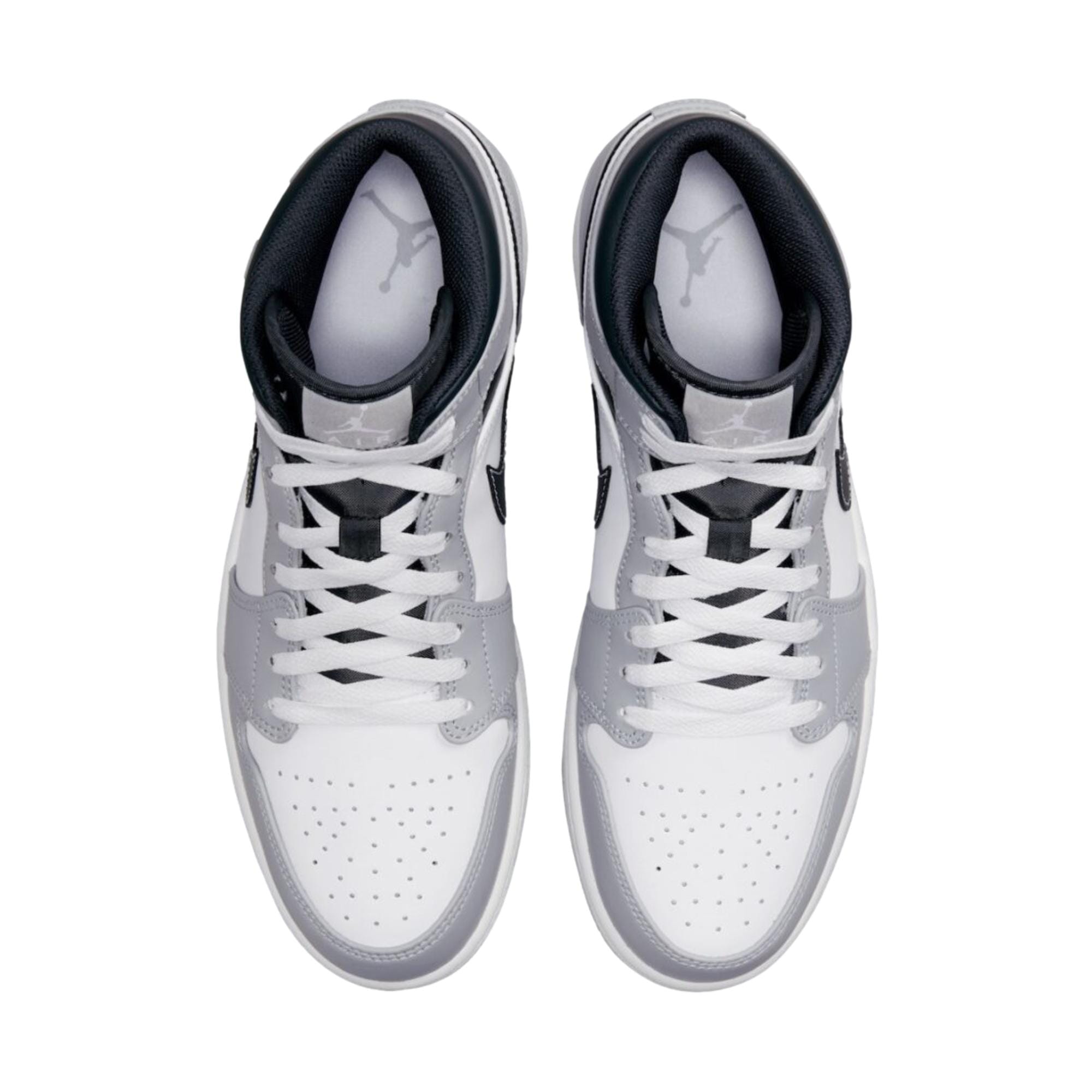 Nike Air Jordan 1 Mid Light Smoke Grey / White - Anthracite  554724-078 Men's