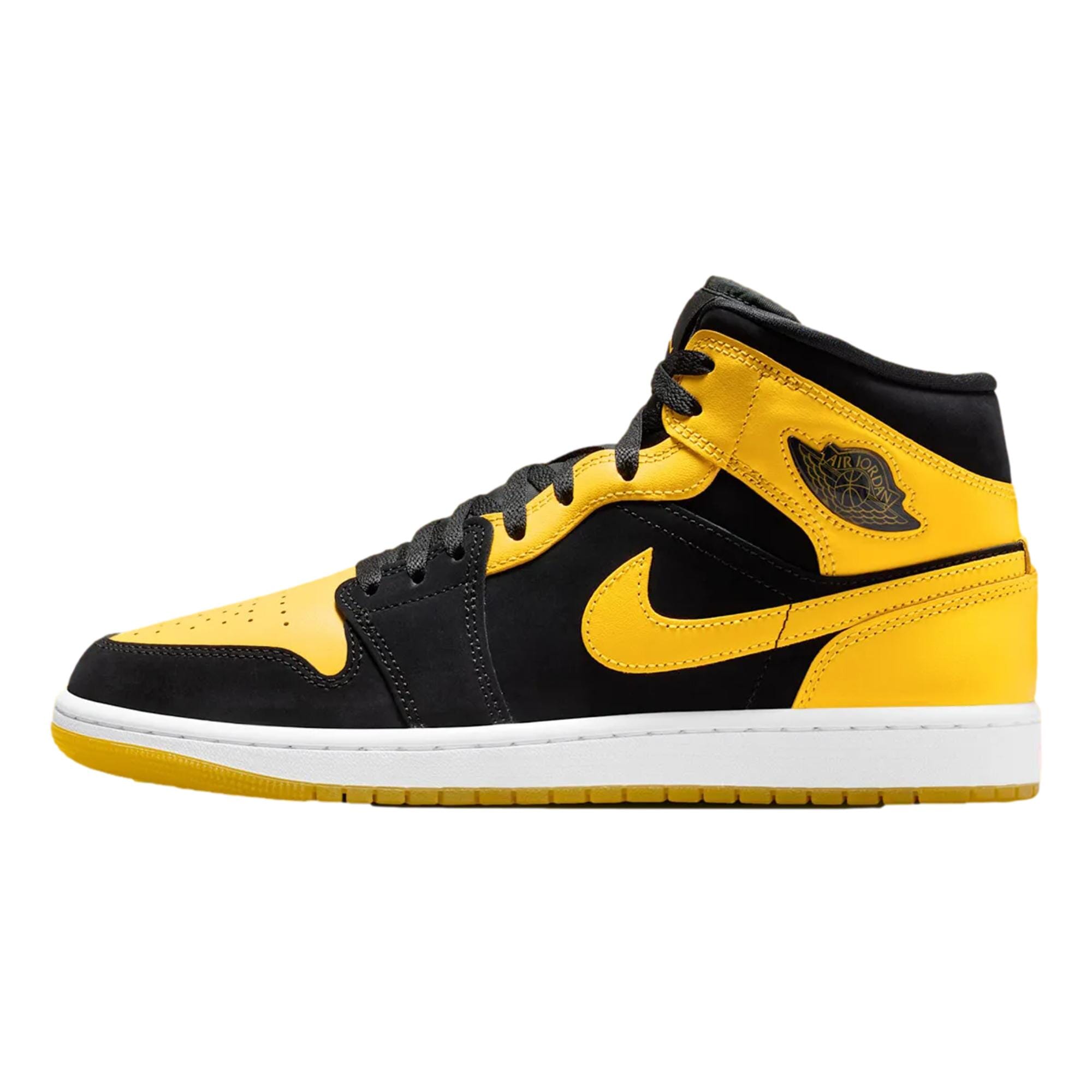 Men's Nike Air Jordan 1 Mid SE Black / Varsity Maize - White HJ6654-071