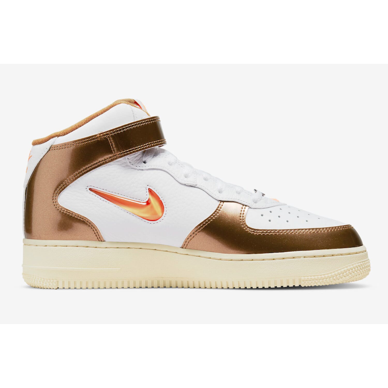 Men's Nike Air Force 1 Mid QS White/Total Orange-Ale Brown DH5623-100