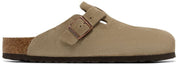 Birkenstock Boston Soft Footbed Suede Taupe
