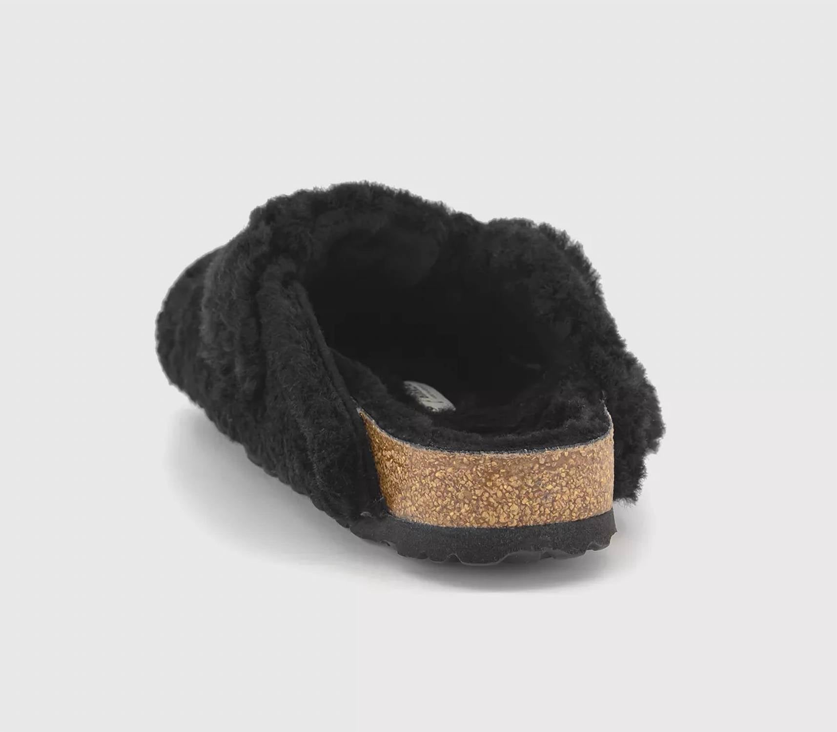 Women's Boston Big Buckle Teddy Clogs In Black/gold
