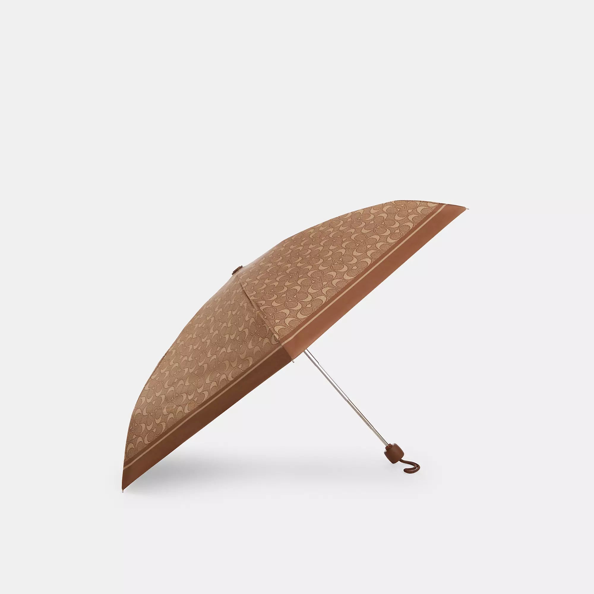 Coach Outlet Uv Protection Mini Umbrella In Signature Print