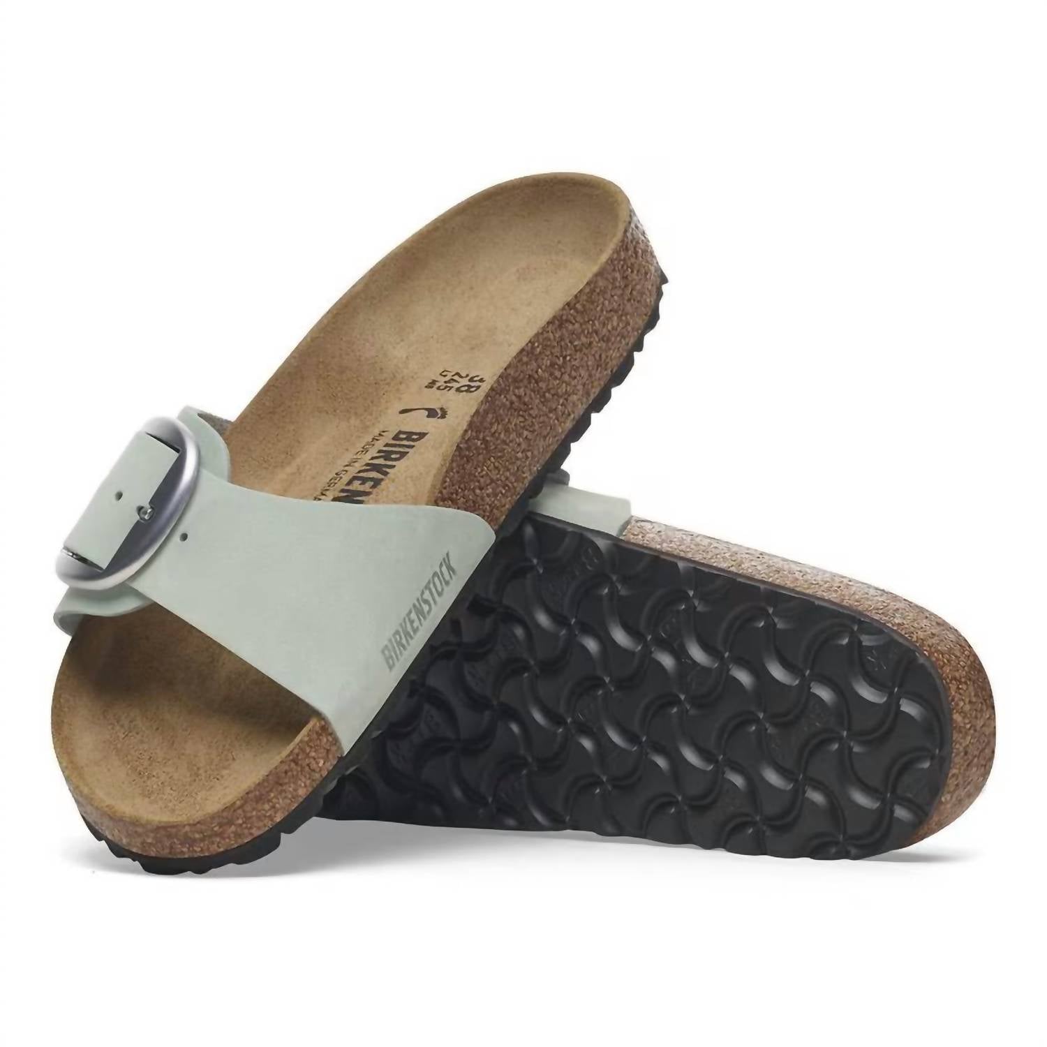 Women's Madrid Big Buckle Sandal In Pure Sage