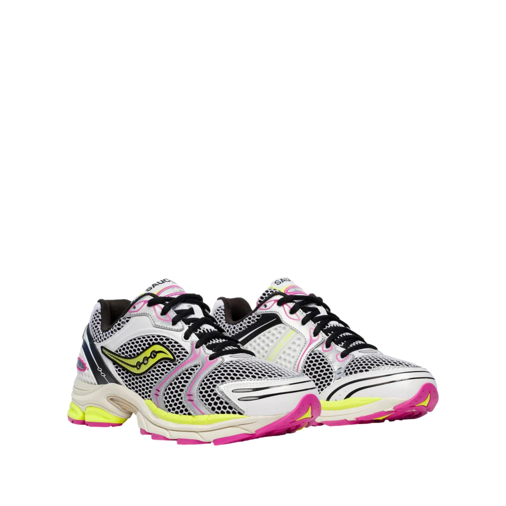 Men's Saucony Progrid Triumph 4 White / Fluo S70704-14