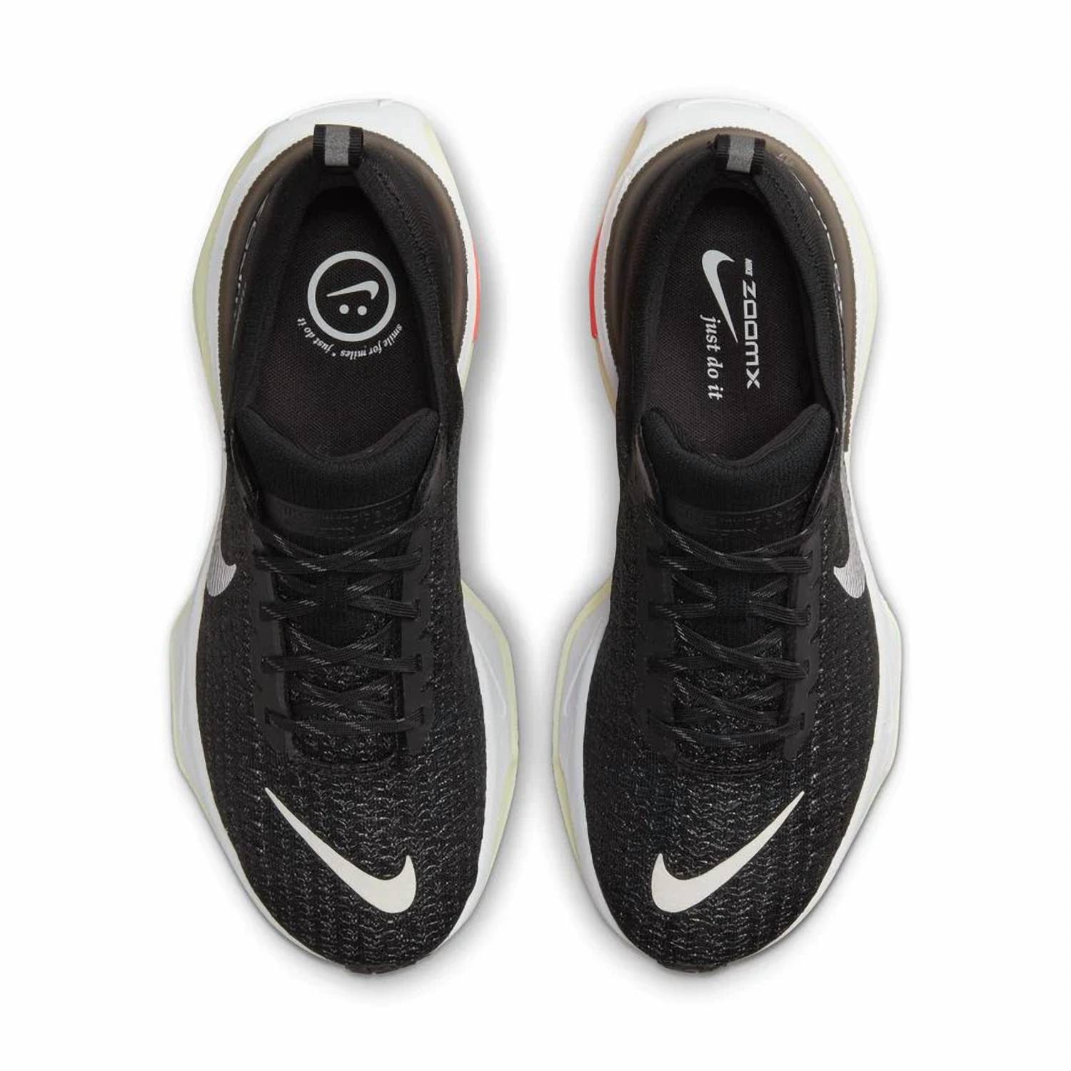 Men's Zoomx Invincible 3 Road Running Shoes In Black/white
