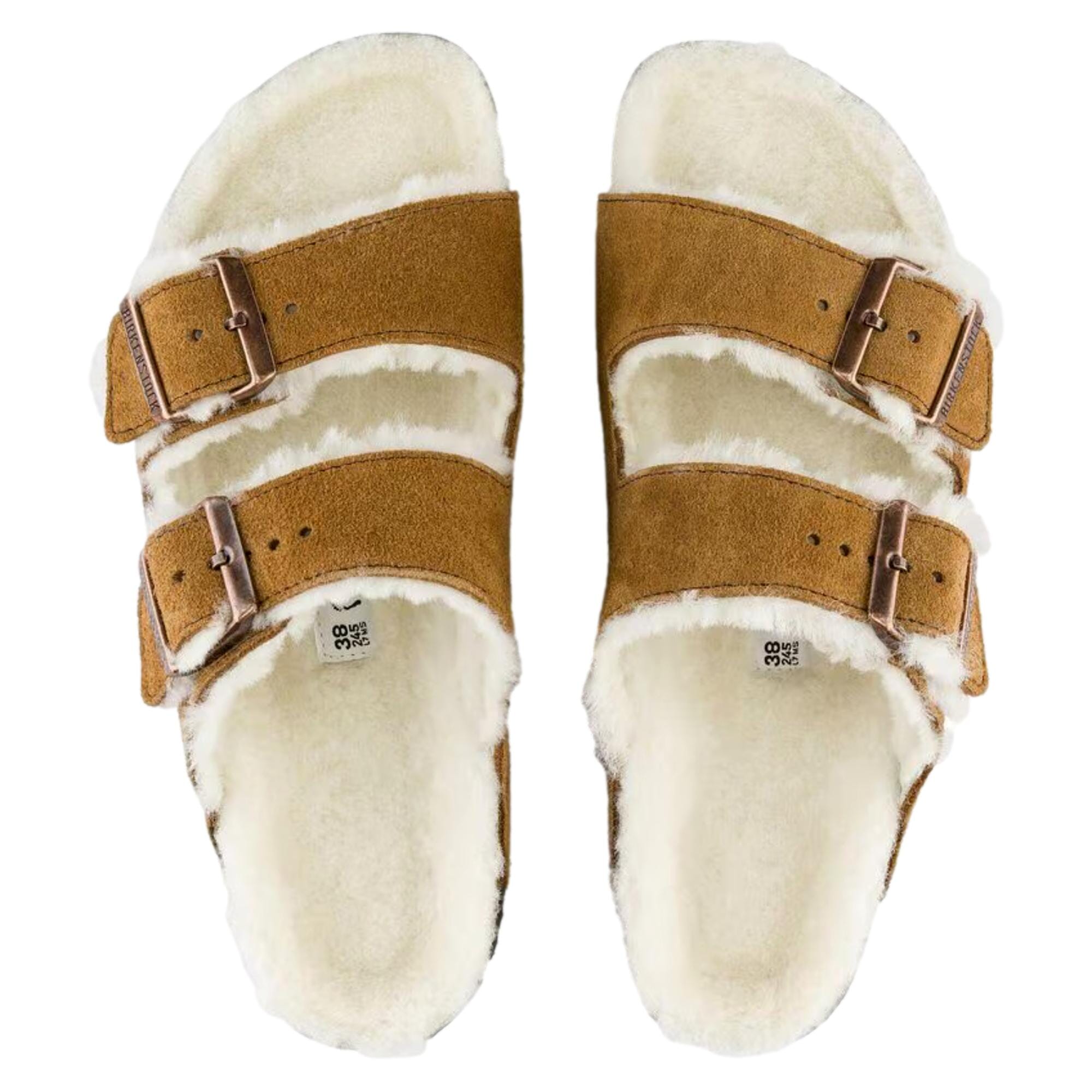 Men's Birkenstock Arizona Shearling Mink Suede 1001135