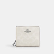 Coach Outlet Snap Wallet In Signature Canvas