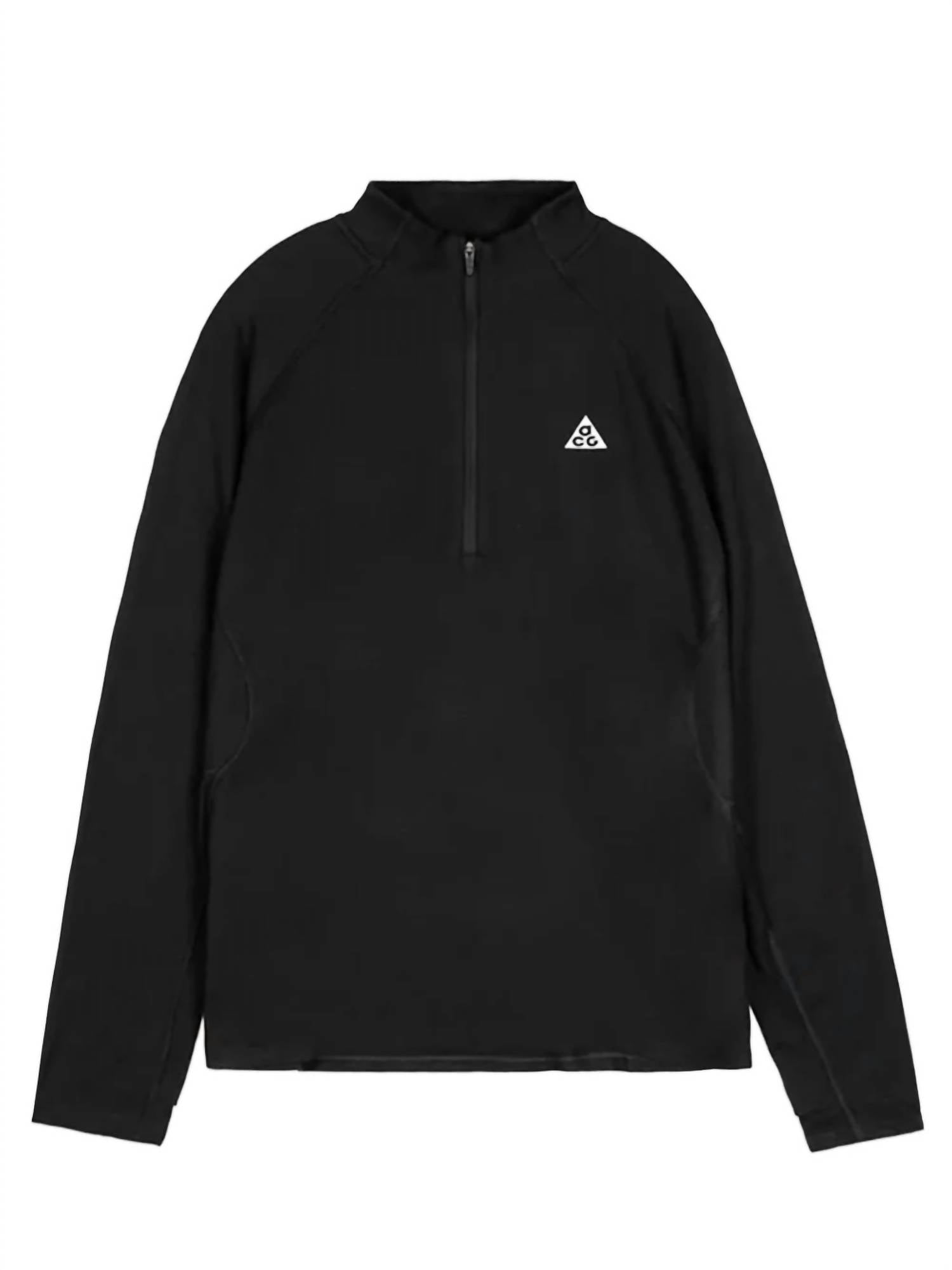 Acg Df Trail Dri-Fit Midlayer Shirt In Black/black/summit White