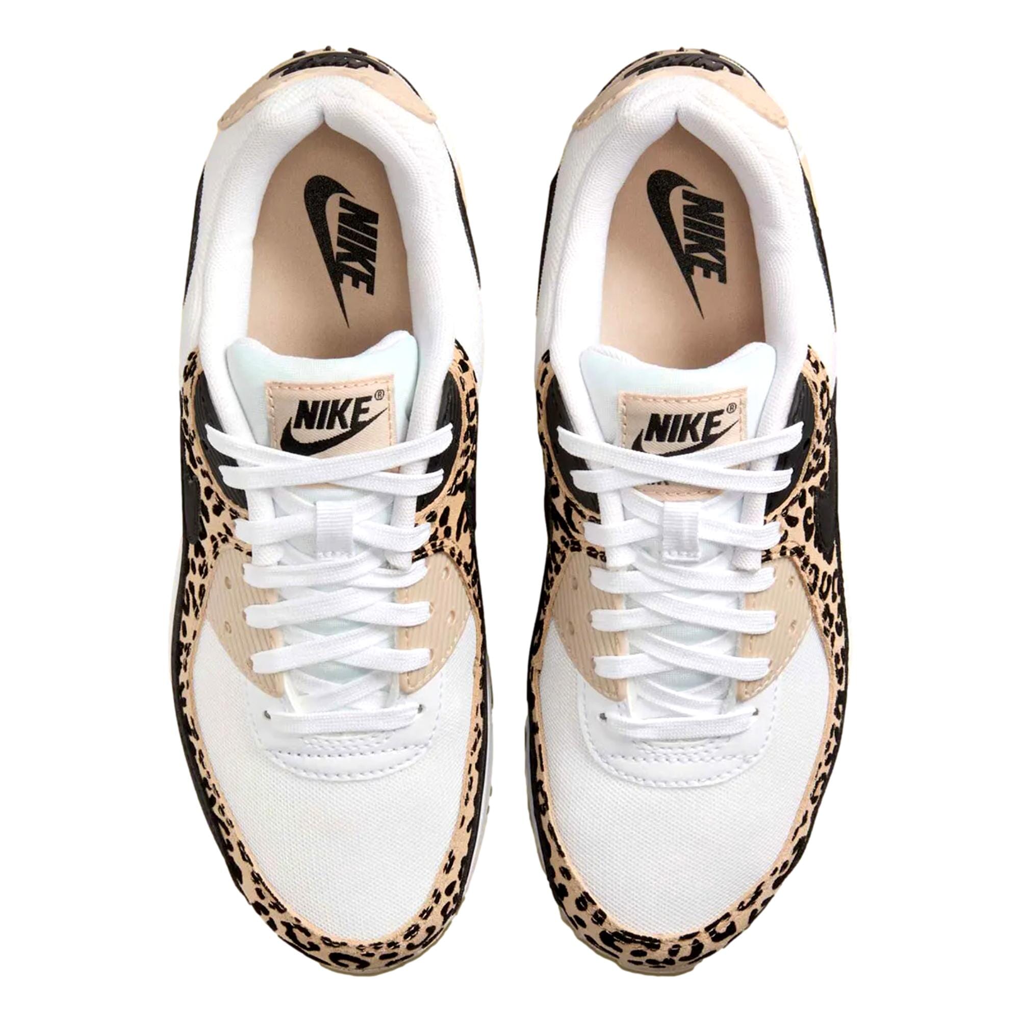 Women's Nike Air Max 90 White / Black - Sanddrift - Hemp IF1619-100
