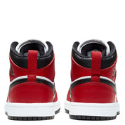 Little Kid's Air Jordan 1 Mid Black/Black-gym Red 640734-069