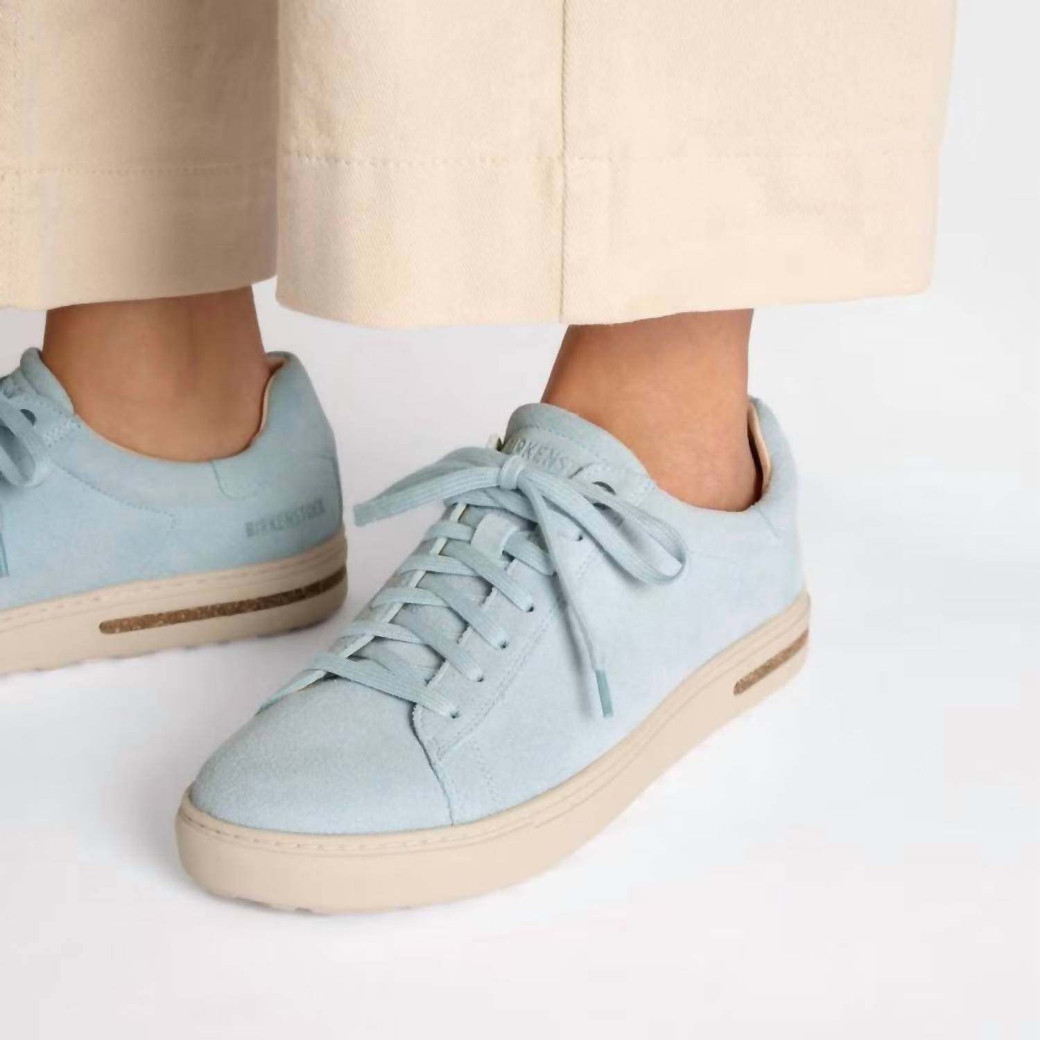 Womens Bend Suede- Baby Blue (Narrow)