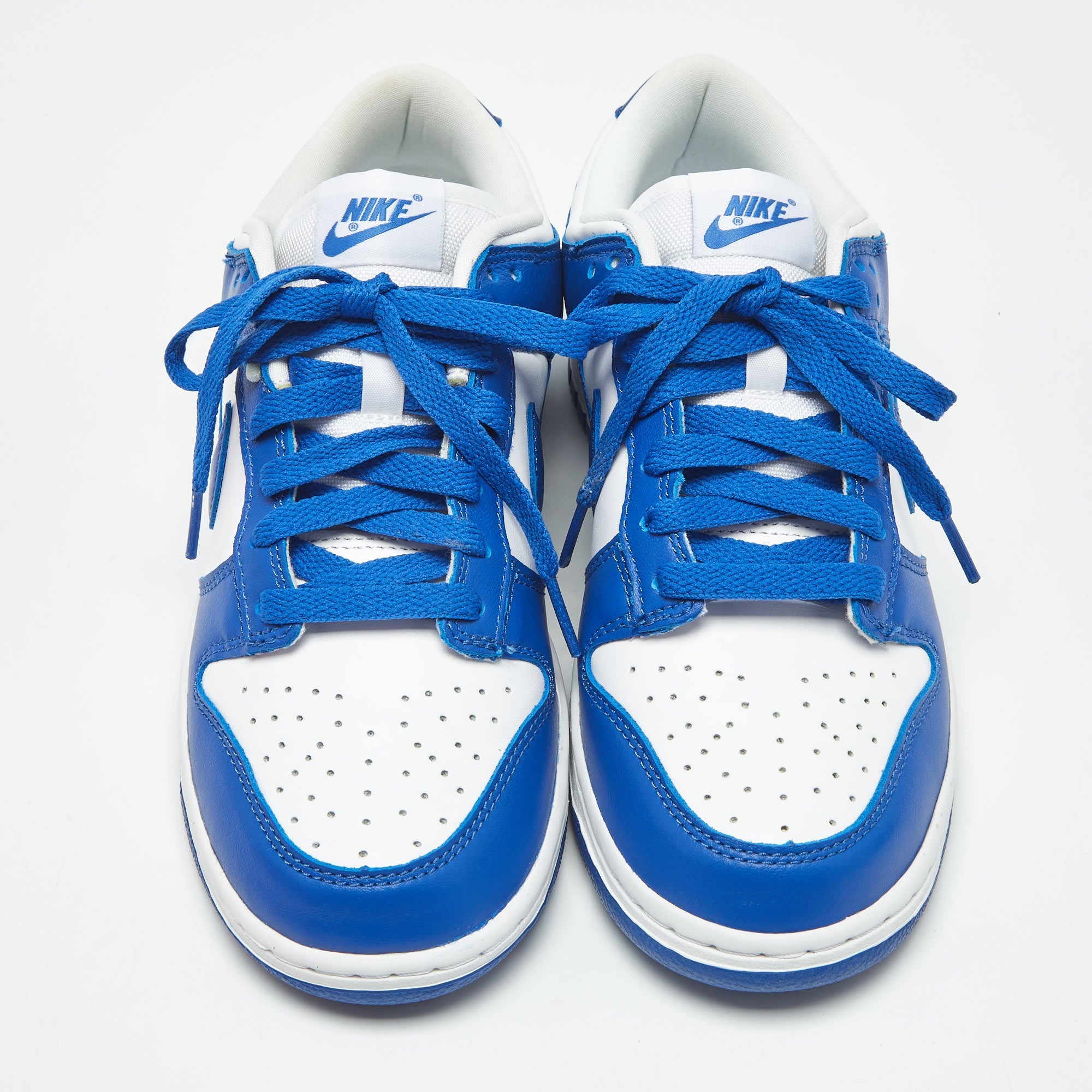 Nike Blue/white Leather Dunk Low Sp Kentucky Sneakers