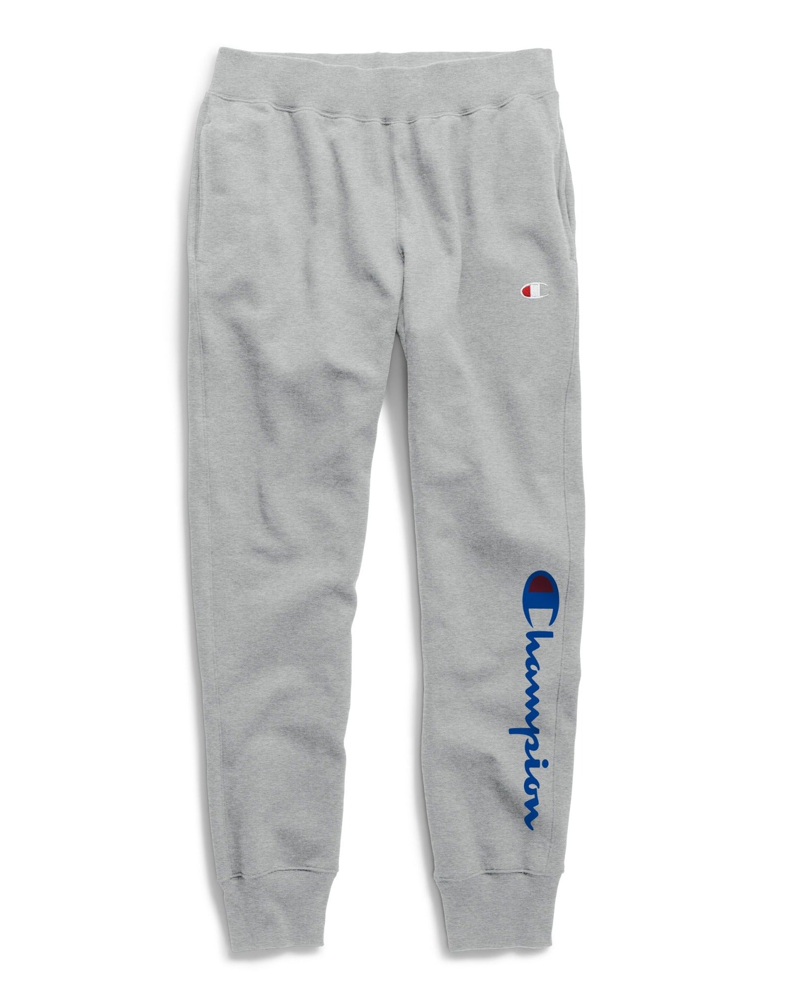 Champion Men's Reverse Weave Oversized Flock Script Jogger Pants