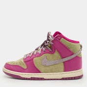Nike Multicolor Leather And Suede Dunk Dynamic Berry High  Sneakers