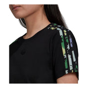 adidas Women's Floral 3-Stripes T-Shirt