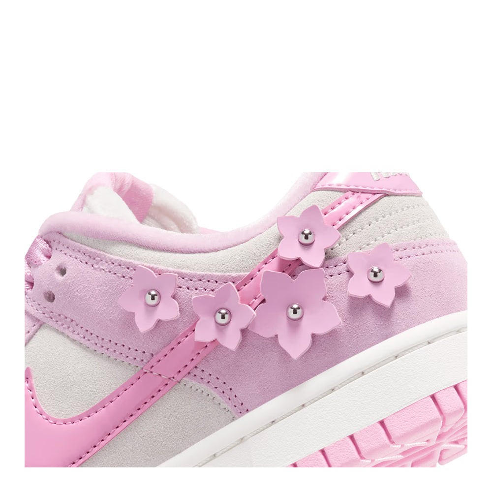 Women's Nike Dunk Low SE IV4726-600 Pink Foam/Pink Rise/Sail/Metallic Silver