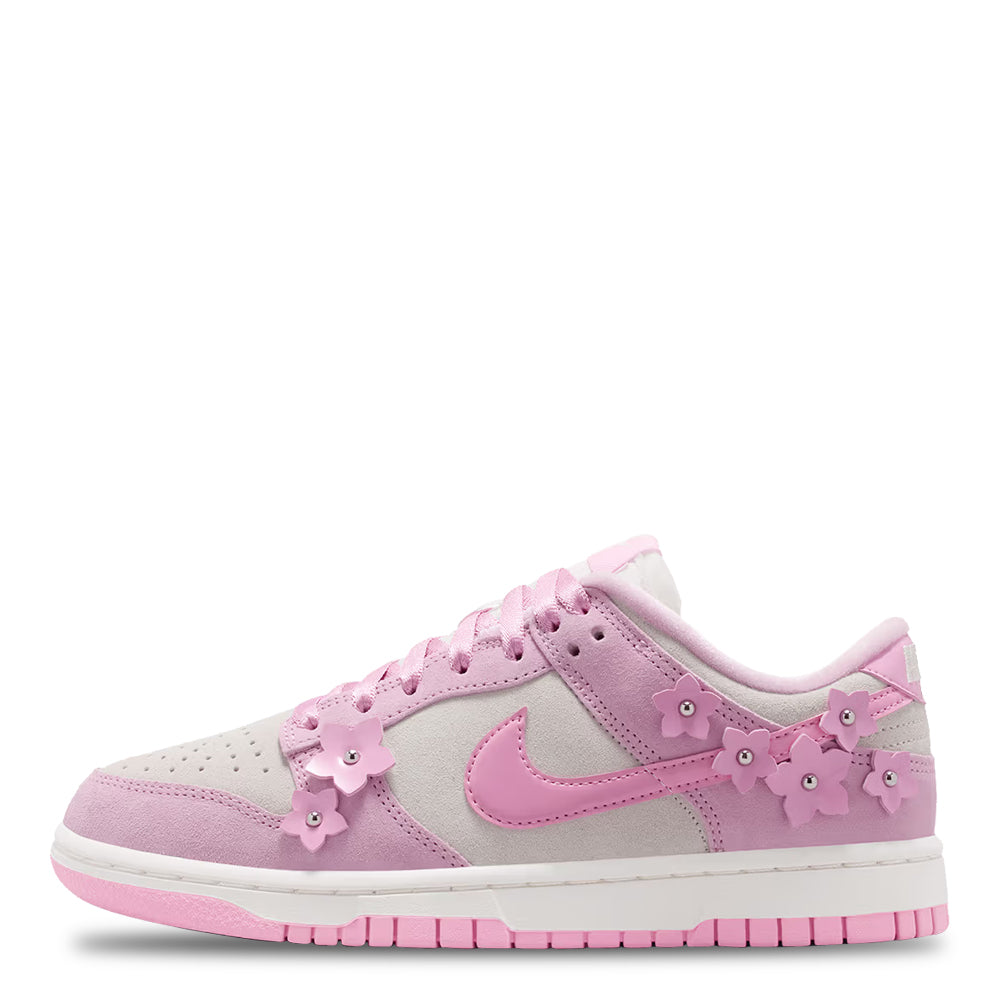 Women's Nike Dunk Low SE IV4726-600 Pink Foam/Pink Rise/Sail/Metallic Silver