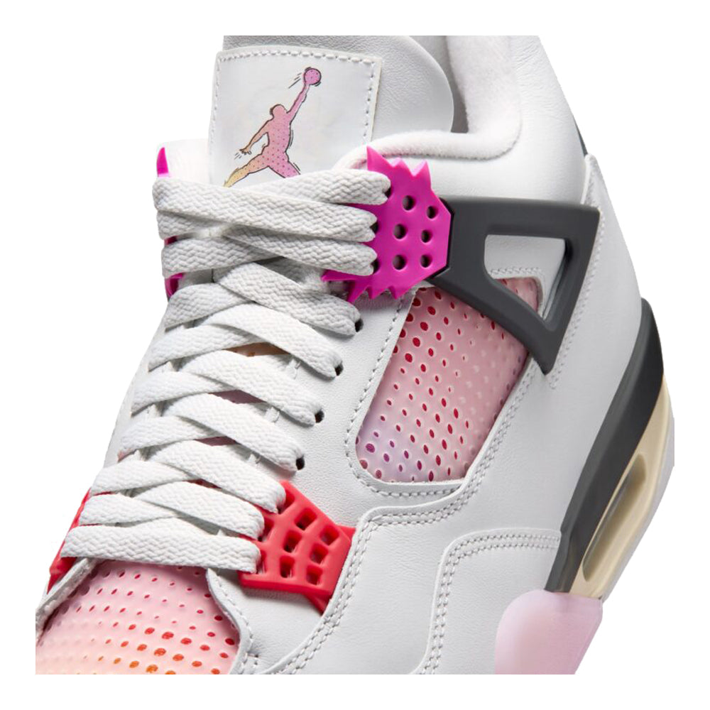 Men's Air Jordan 4 Retro Comic Off White/Anthracite/Neutral Grey/Fire Pink/Light Arctic Pink/Muslin JA1135-100