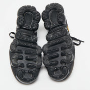 Nike Black Knit Fabric Vapormax Lace Up Sneakers