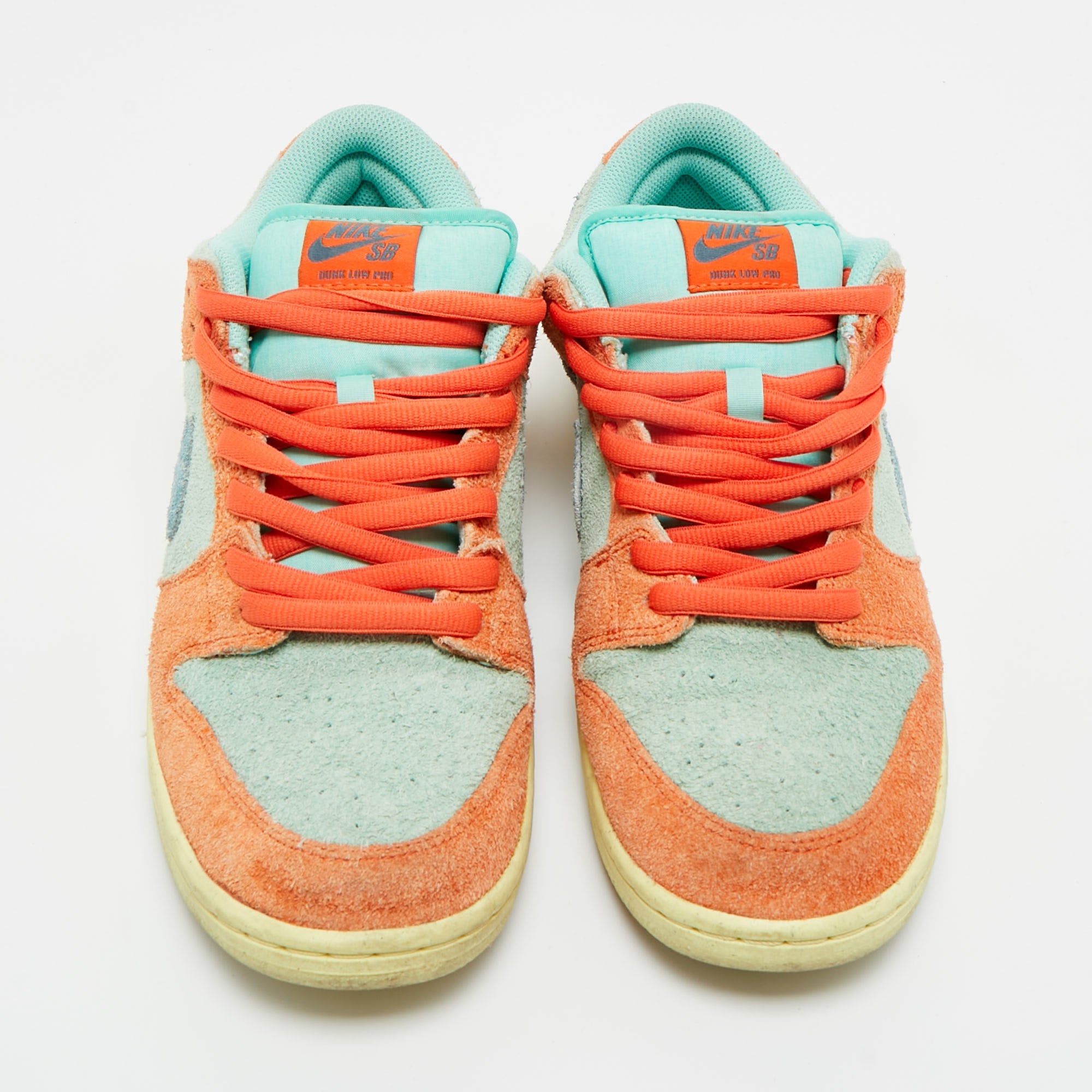 Nike Multicolor Suede Sb Dunk Noise Aqua Low Top Sneakers