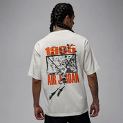 Men's Jordan Brooklyn Shattered Backboard Oversized Graphic T-Shirt - Sail/Off-Noir