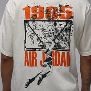 Men's Jordan Brooklyn Shattered Backboard Oversized Graphic T-Shirt - Sail/Off-Noir