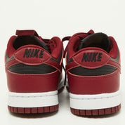 Nike Red/black Leather Dunk Low Top "team Red" Sneakers