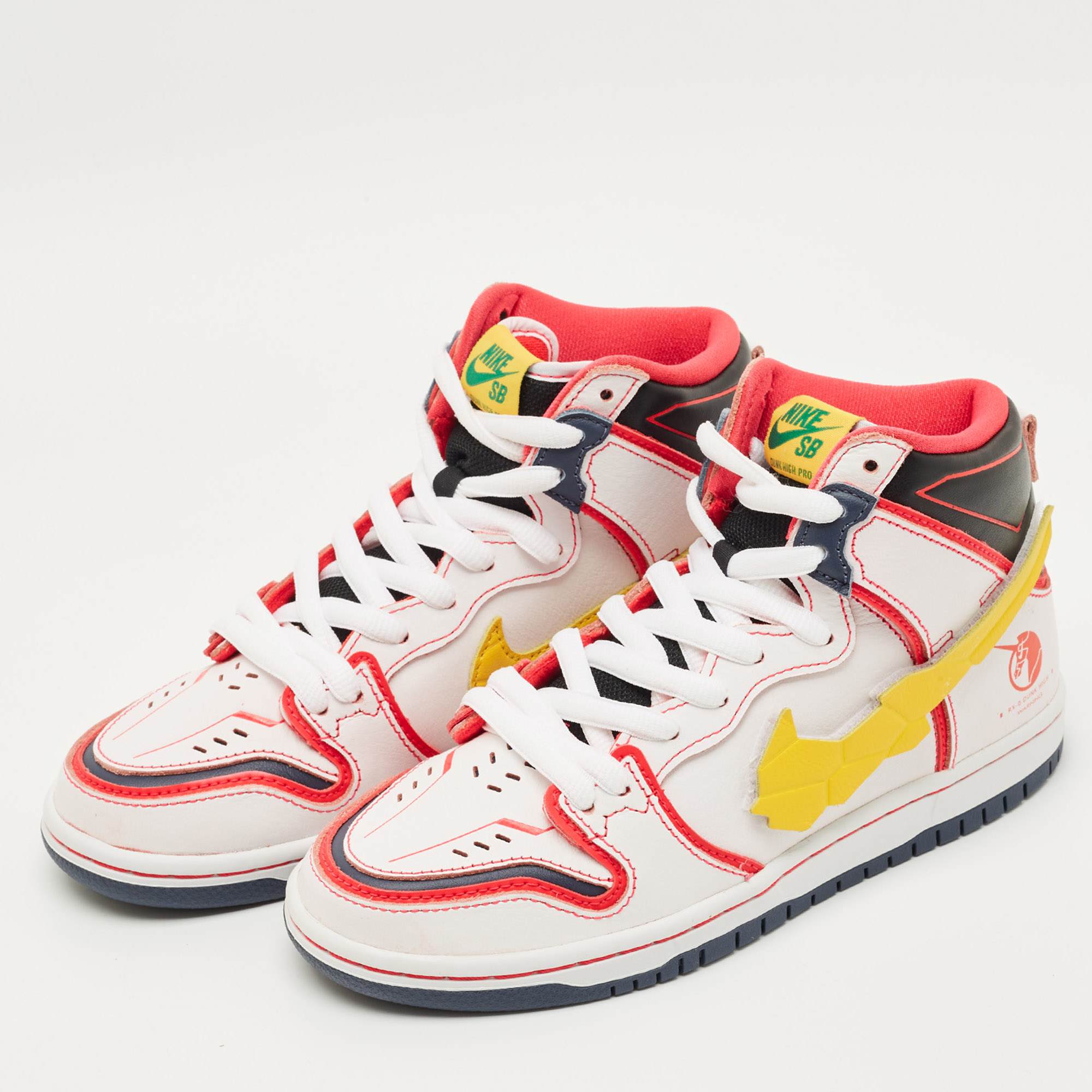Nike Multicolor Leather Sb Dunk High Rx-0 Unicorn Gundam Sneakers