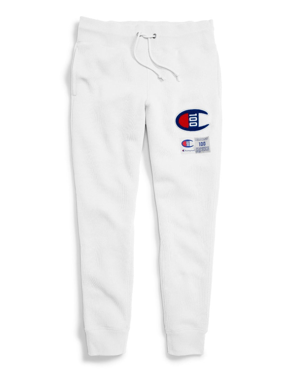 Champion Women's Century Collection C100 Chenille Logo Jogger Pants