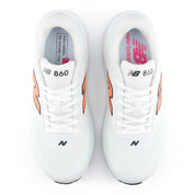 Men's Fresh Foam X 860 v15 WIDE (39G - NB 103 White/Tangerine Heat/Glint Blue)