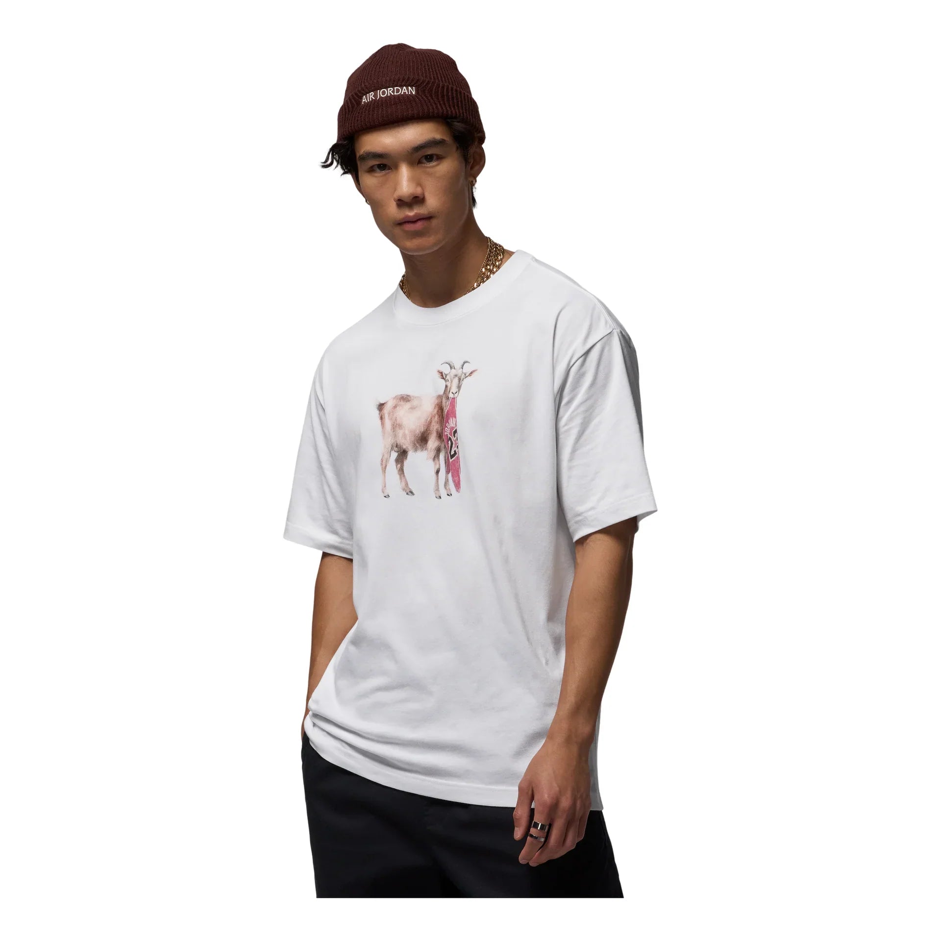 Mens Jordan Goat Short Sleeve Lifestyle T-Shirt