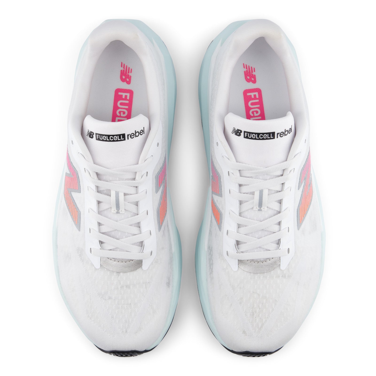 Men's FuelCell Rebel v5 (1WY - White/Pink Heat/Glint Blue)