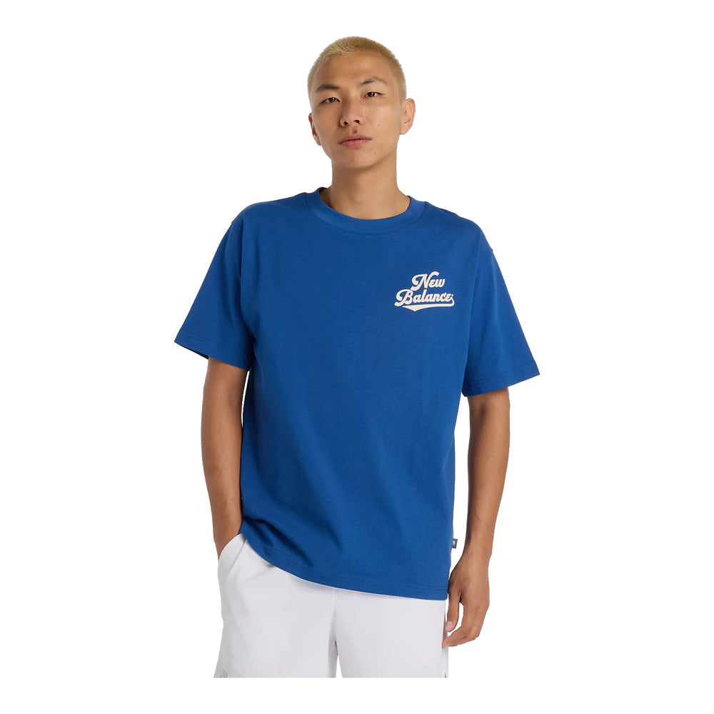 New Balance Athletics Legacy T-Shirt Men's Shirts & Tops - Blue