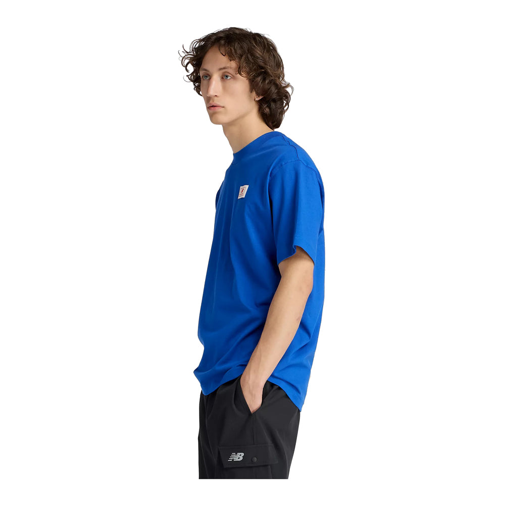 New Balance Woven Label T-Shirt Men's Shirts & Tops - Blue