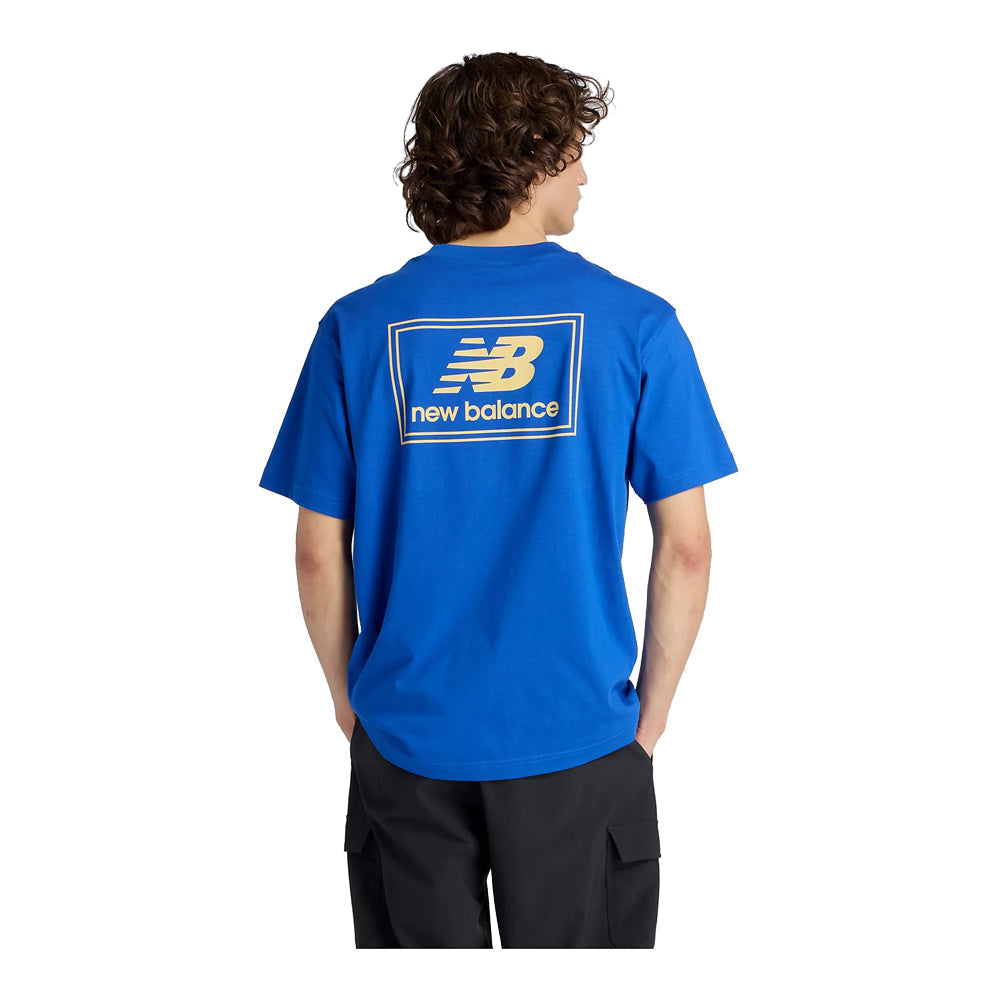 New Balance Woven Label T-Shirt Men's Shirts & Tops - Blue