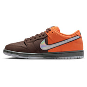 Nike SB Muni Fast Pass Dunk Low Pro Shoes - Safety Orange/Wolf Grey/Baroque Brown