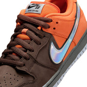 Nike SB Muni Fast Pass Dunk Low Pro Shoes - Safety Orange/Wolf Grey/Baroque Brown