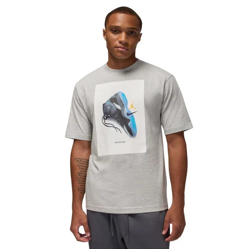 Men's Jordan Brooklyn AJ11 Graphic T-Shirt - Grey Heather